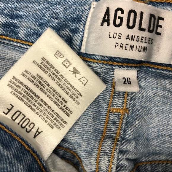 AGOLDE JEANS Jamie High Rise Classic Shakedown 26 - Picture 8 of 9